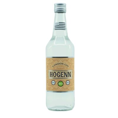 London gin HOGENN 40% ORGANIC 70cL