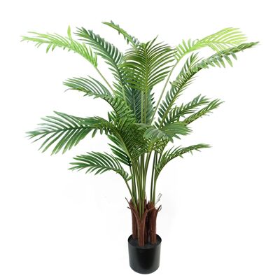 Palmier Areca artificiel de 110 cm en pot noir