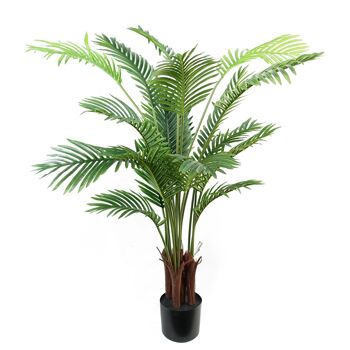 Palmier Areca artificiel de 110 cm en pot noir 1