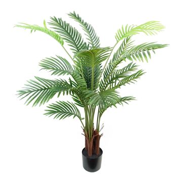 Palmier Areca artificiel de 110 cm en pot noir 2