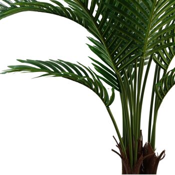 Palmier Areca artificiel de 110 cm en pot noir 5
