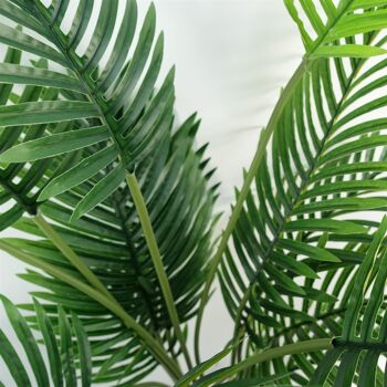 Palmier Areca artificiel de 110 cm en pot noir 6