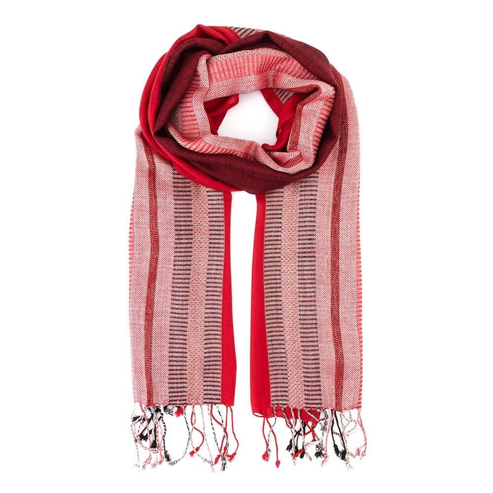 Écharpe à bordure VIscosa Produit du commerce équitable