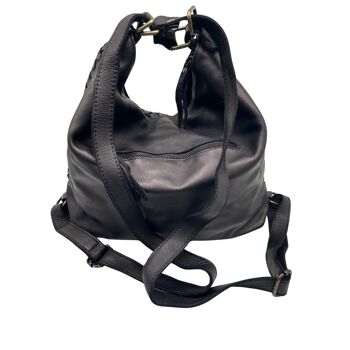 SAC A DOS CUIR WASHED  NOEMIE 12