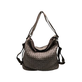 SAC A DOS CUIR WASHED  NOEMIE 13