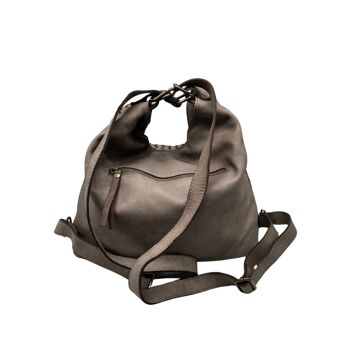 SAC A DOS CUIR WASHED  NOEMIE 15