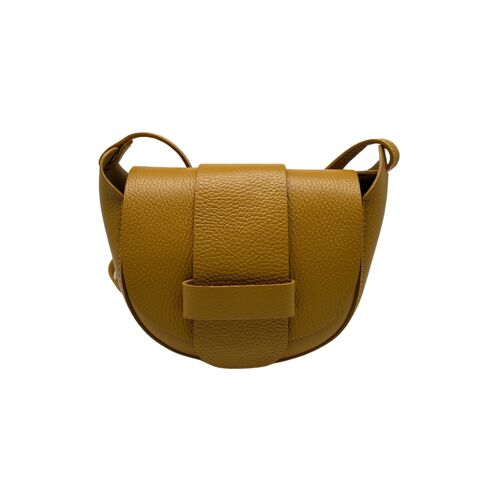 SAC BANDOULIERE CUIR GRAINE MARGOT OCRE