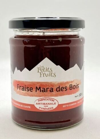 NOUVEAUTE - Confiture artisanale de fraise Mara des Bois 325g 1