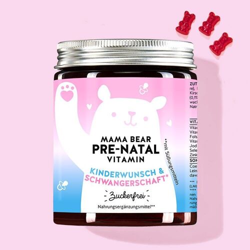 Mama Bear Prenatal Vitamin, sugarfree // 60er