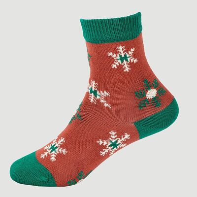 Chaussettes en coton biologique Snow Flower Produit équitable