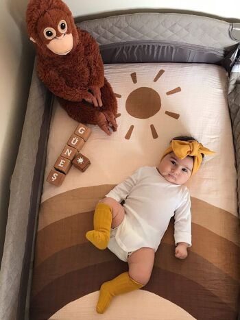 Ensemble de draps-housses pour bébés et enfants avec housse d'oreiller - Soleil 4