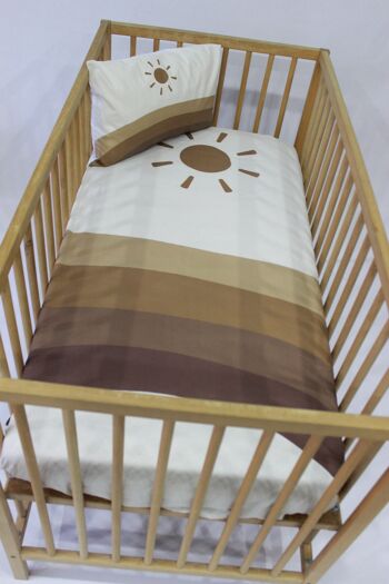 Ensemble de draps-housses pour bébés et enfants avec housse d'oreiller - Soleil 5