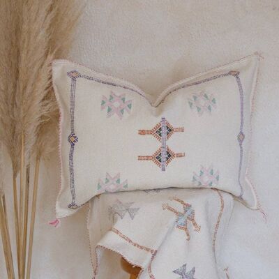 Vanilla Cushion Cover__White / Cactus Silk 2