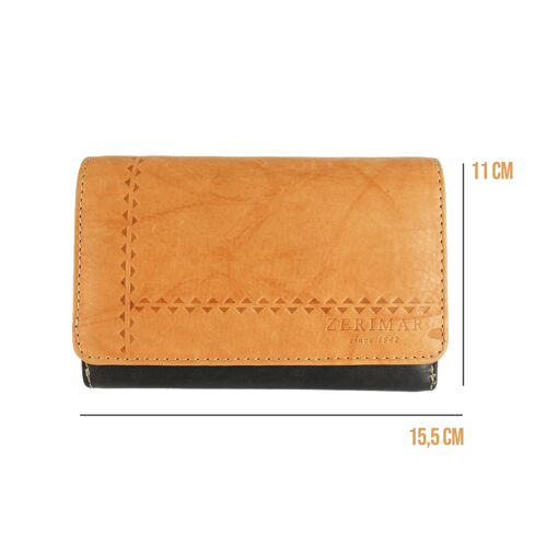 Women's Wallet Genuine Leather Wallet Card Holder Purse. Multiple compartments -Zerimar