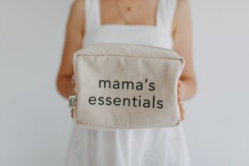 Mama's Essentials – Trousse de maquillage de voyage polyvalente (sac d'hôpital – cadeau de fête prénatale) 1