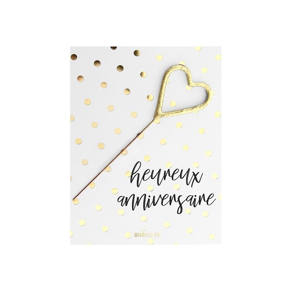 Happy Birthday - Gold & Dots - Mini Wondercard