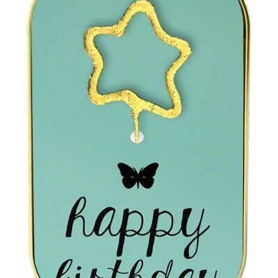 Buon Compleanno pastello - Azzurro - Wondercake