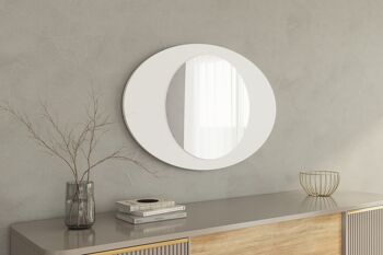 Miroir Glamour Blanc 60x90cm 3