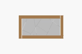 Miroir Luna Cadre Bronze Asm 60x120cm OS 1