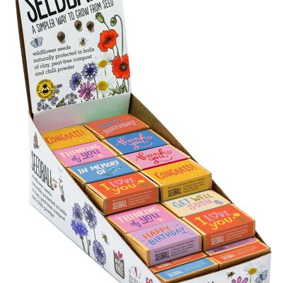 50 Occasions Seed Boxes with Display Box
