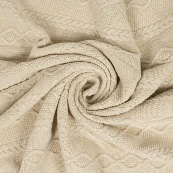 Couverture tricotée en laine mérinos AVA 7