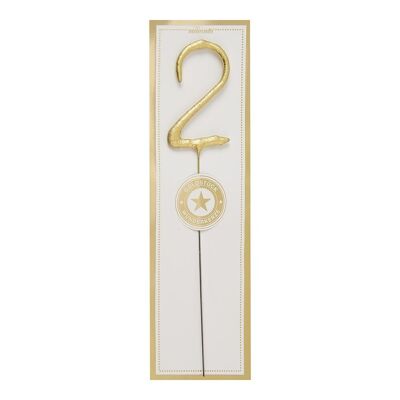 2 - Gold / White - Gold piece - Wondercandle® classic