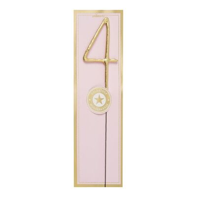 4 – Gold / Pink – Goldstück – Wondercandle® Classic