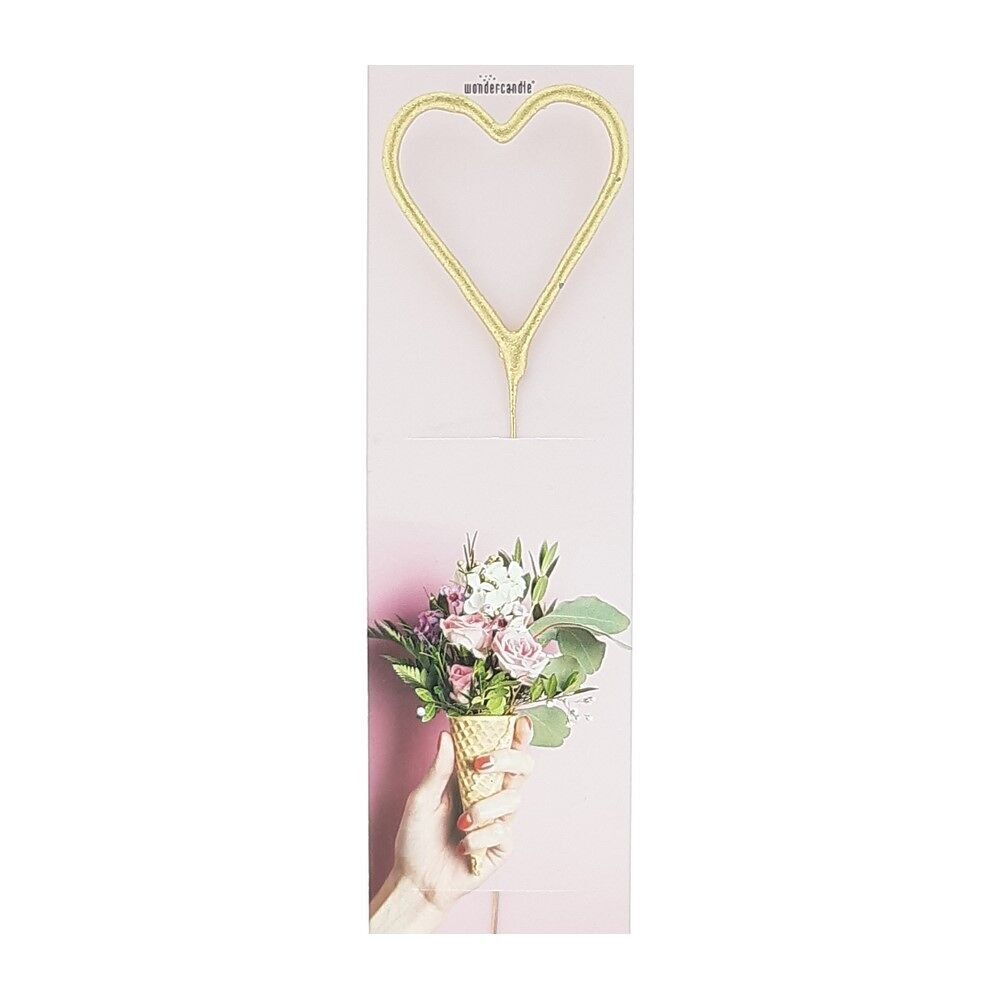 Cuore - Oro - Cono fiore - Wondercandle® classico