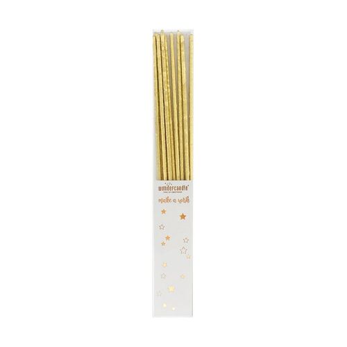 Set of 10 - Make a Wish - Gold - sparklers - 30cm