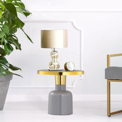 Side table round ø 45 H 45 cm Decorative table Lamp table Coffee table Glam table Metal and enamel