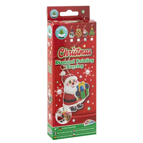 Diamond Keychain Santa Claus, Round Drills