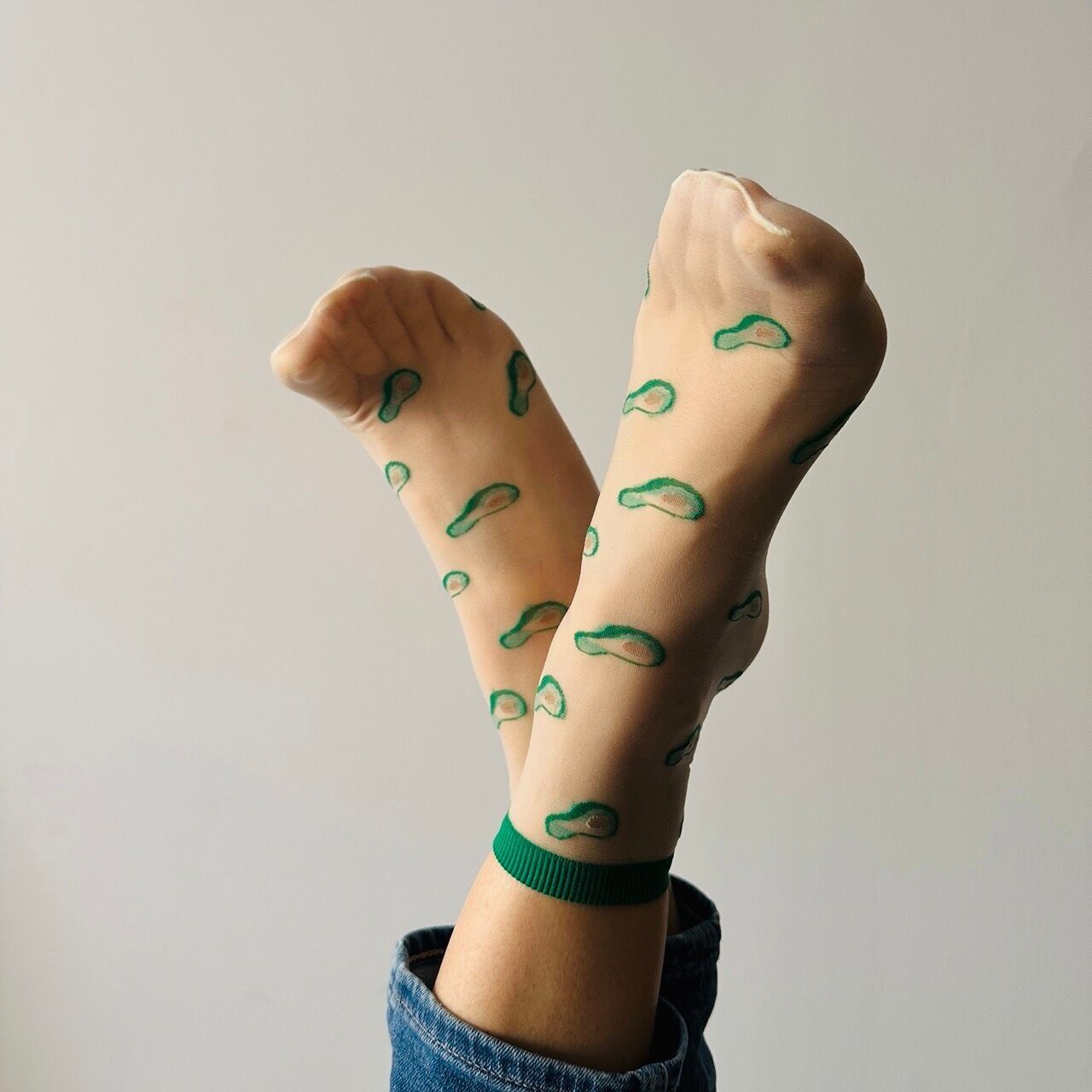 Clémence - Fruit summer socks - AVOCADOS