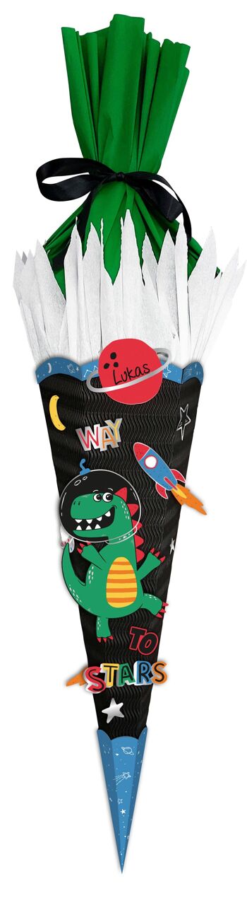 Ensemble de bricolage à cône scolaire Easy Line « Space Dino » 2