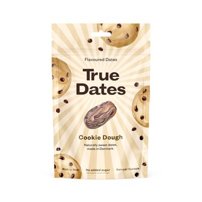 Aromatisierte Datteln True Dates Cookie Dough, gesunde Alternative zu Süßigkeiten