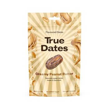 Dattes aromatisées True Dates Variété de beurre de cacahuète crémeux au beurre de cacahuète 1