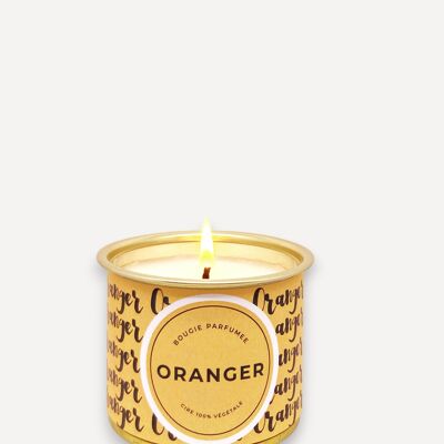 Candela vegetale profumata - Fiori d'Arancio