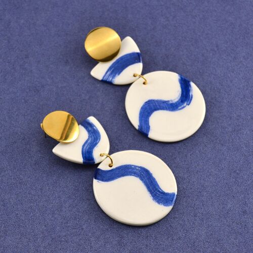 Great Blue Wave Earrings