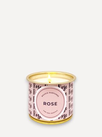 Bougie végétale parfumée - Rose 2