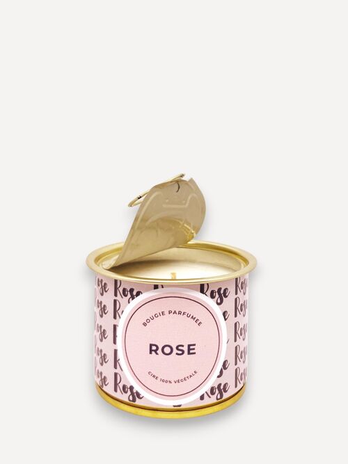 Bougie végétale parfumée - Rose