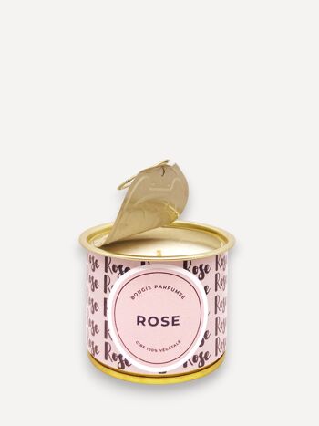 Bougie végétale parfumée - Rose 1