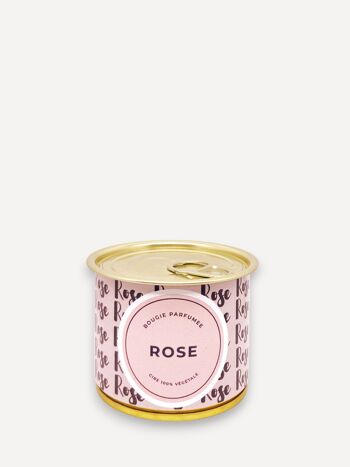 Bougie végétale parfumée - Rose 3
