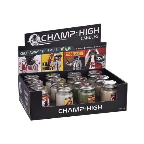 CHAMP HIGH PRESENTOIR 12 BOUGIES DESODORISANTES