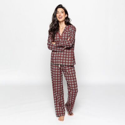 Sigma Pyjama aus Bio-Baumwolle, kariert, Fair-Trade-Produkt