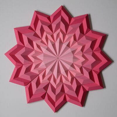 Floridus Rosae – Arte de pared inspirado en origami