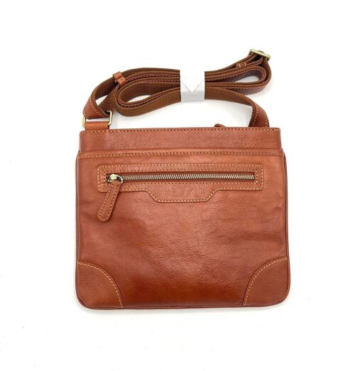 Genuine Leather shoulder bag small size, for men, art. VE4810