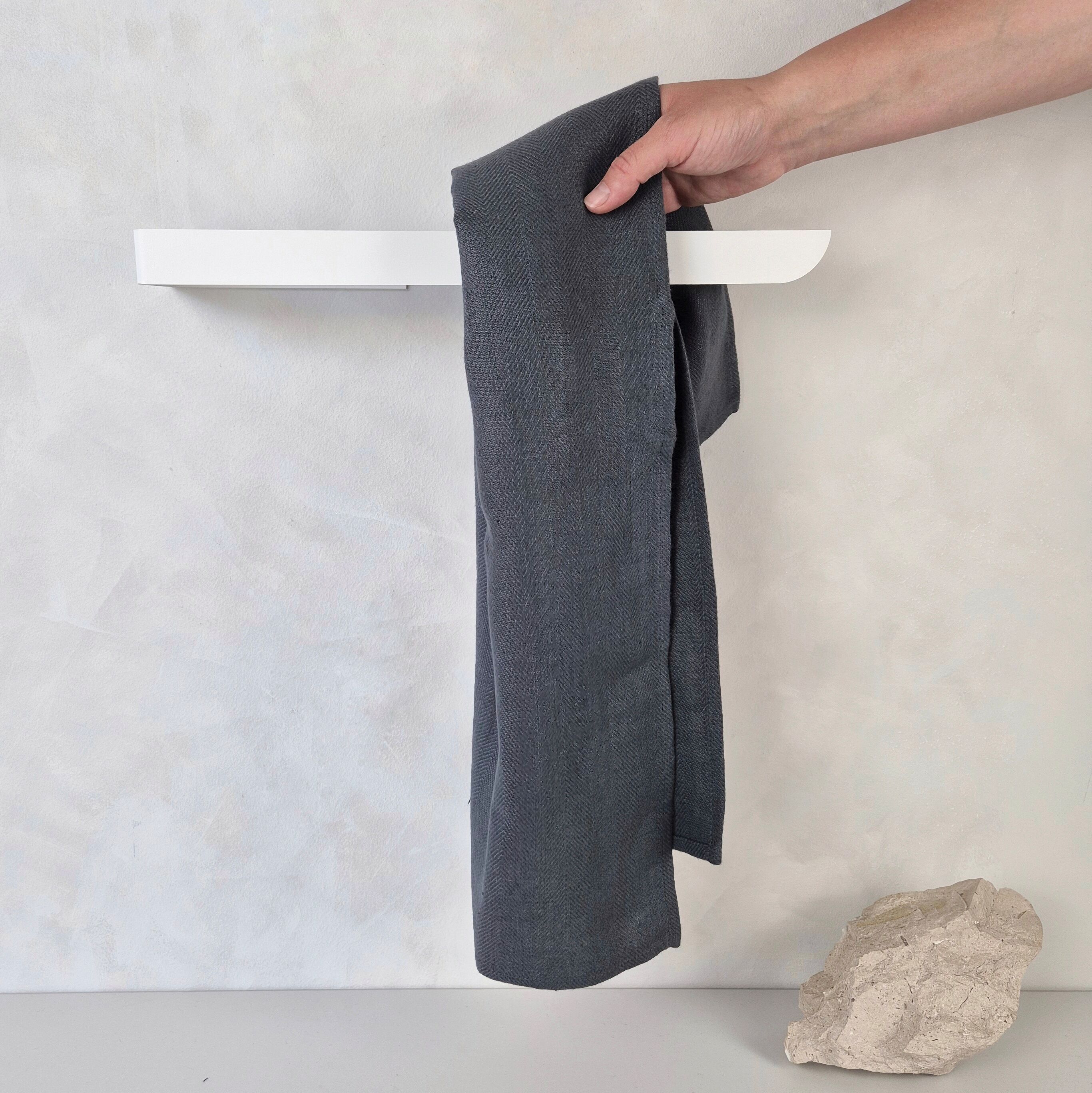 Porte-serviettes blanc BAUHAUS