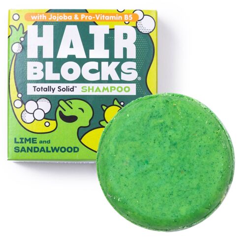 Hair Blocks Solid Shampoo Bar - Lime & Sandalwood