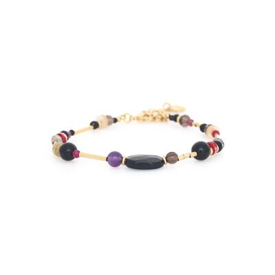 Verstellbares Onyx-Armband LES COMPLICES-LYNA