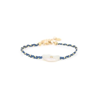 LES COMPLICES-MOON Mondperlenarmband - blau