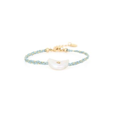 LES COMPLICES-MOON Mondperlenarmband – himmelblau